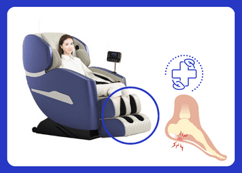 Massage chairs with Footrests