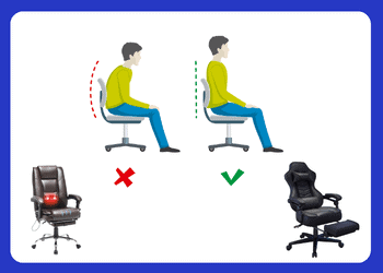 Good Posture with Massage gaming Chair